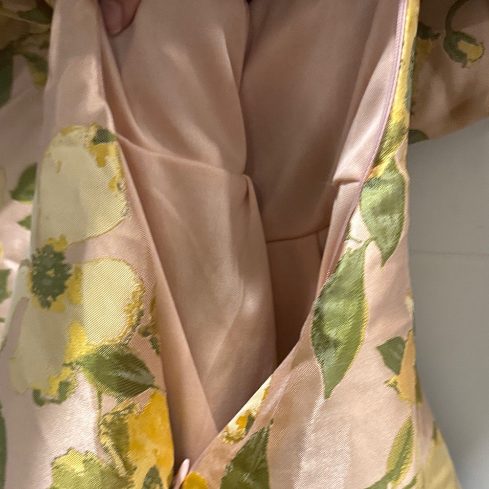 ASOS Chic Floral Mini Dress in Pink, Yellow and Green - Picture 6 of 8